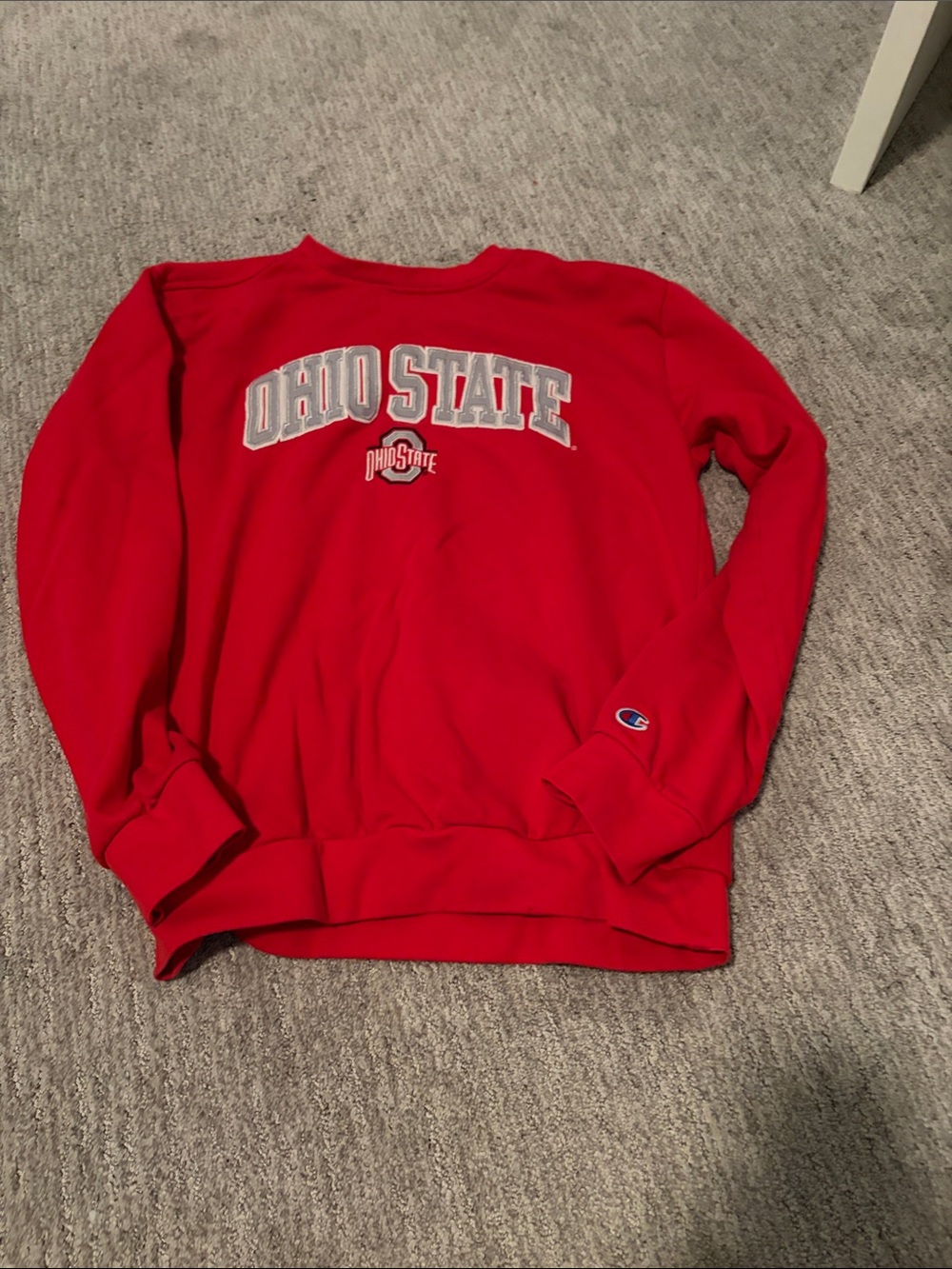 Champion Red Ohio State Pullover Sweatshirt